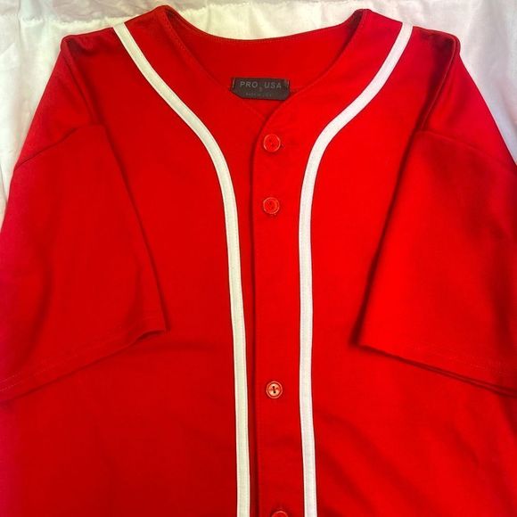 Mens Size Small Casual Baseball Button Up - Picture 2 of 2